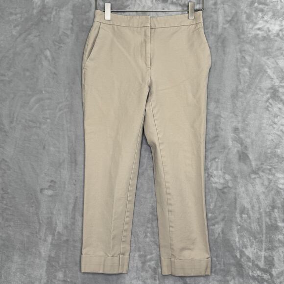 Ann Taylor Factory Pants Womens 00P Petite Stretch Cuffed Pockets Career Casual - Picture 1 of 12